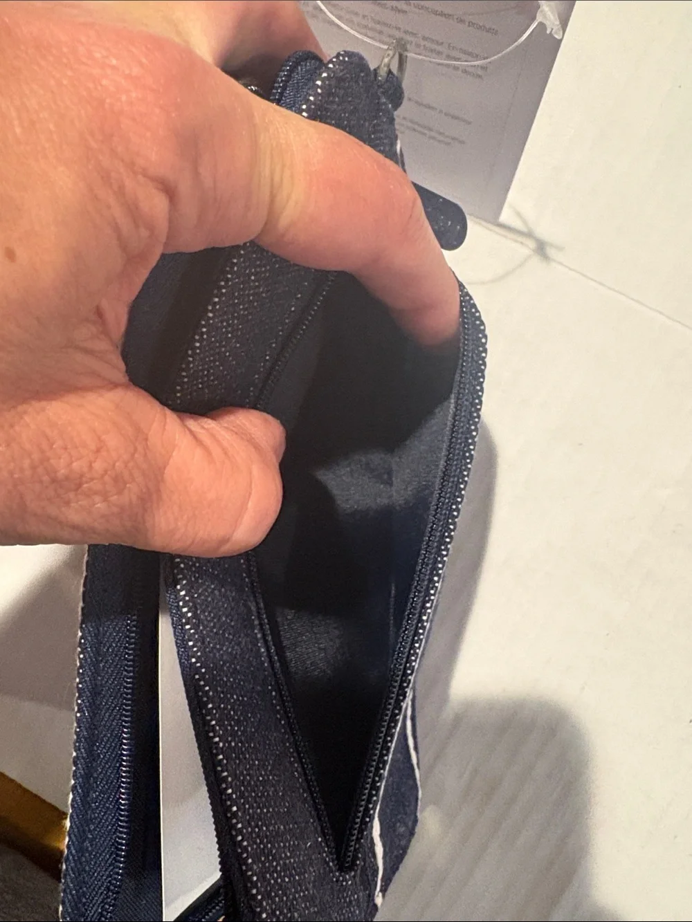 Thirty one Navy and White Striped Fold-Over Wallet